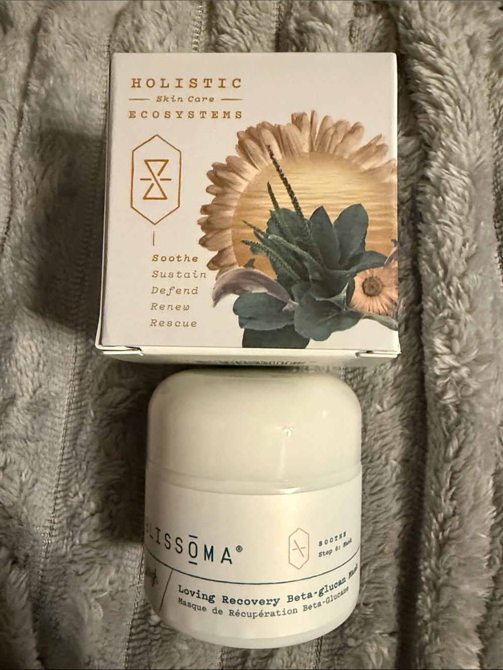 Blissoma Loving Recovery Mask — White with Gold Accents